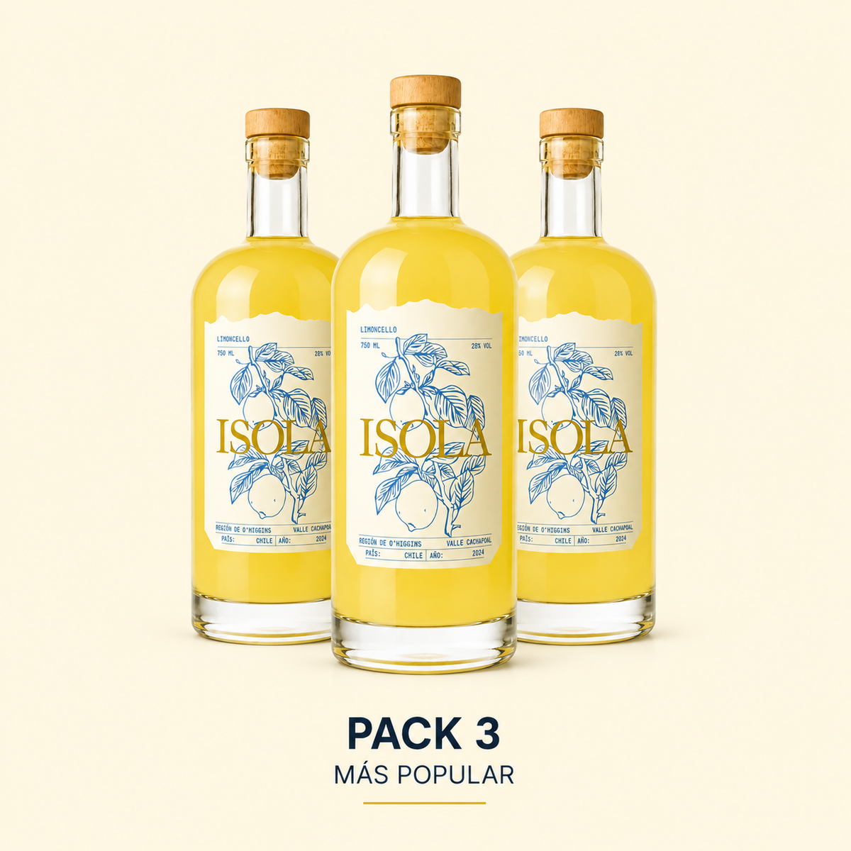 3 Botellas Limoncello Isola