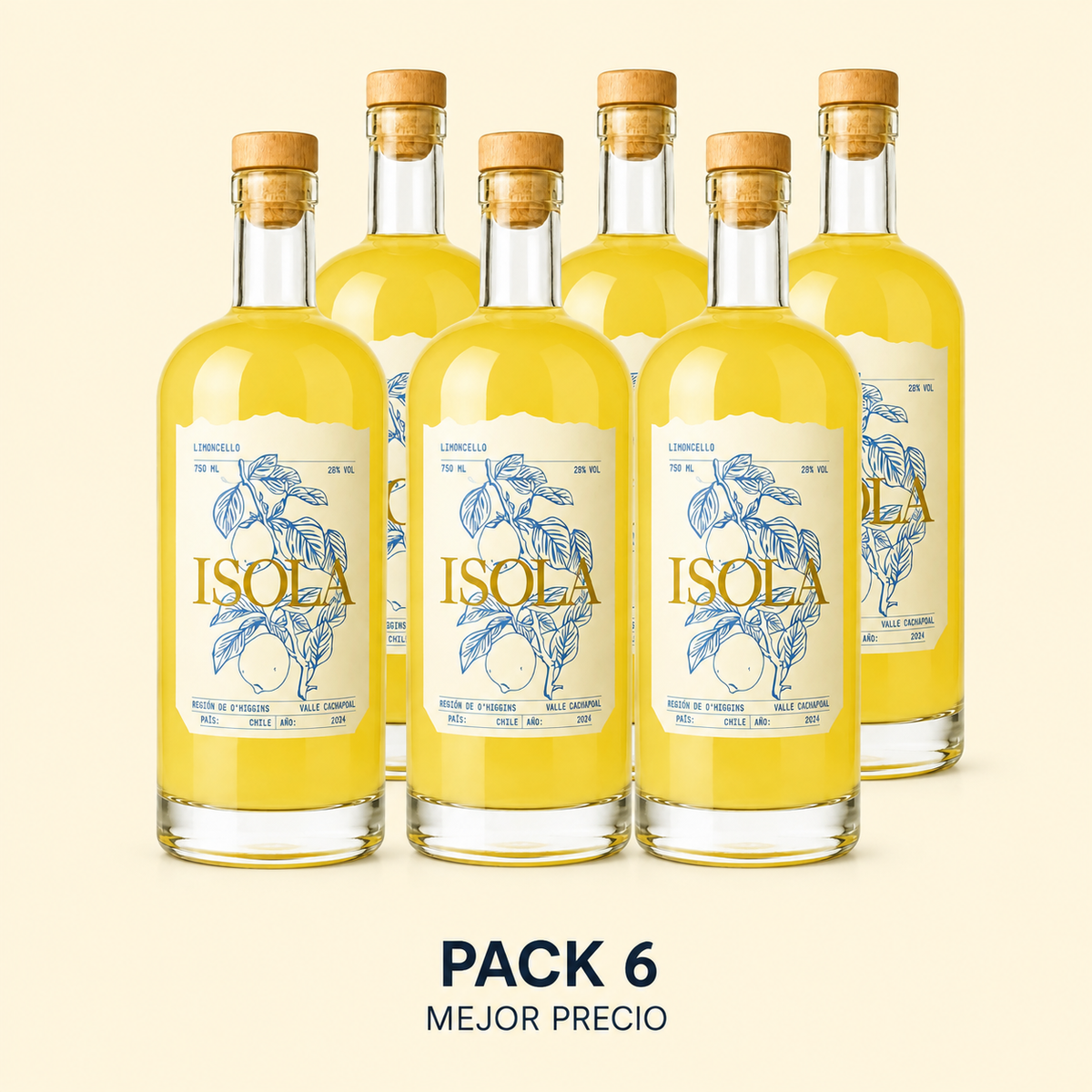 6 Botellas Limoncello Isola